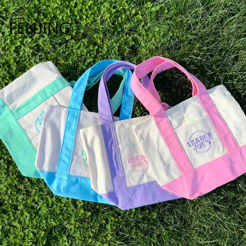 Embroidery Font - Borsa per la spesa in tela