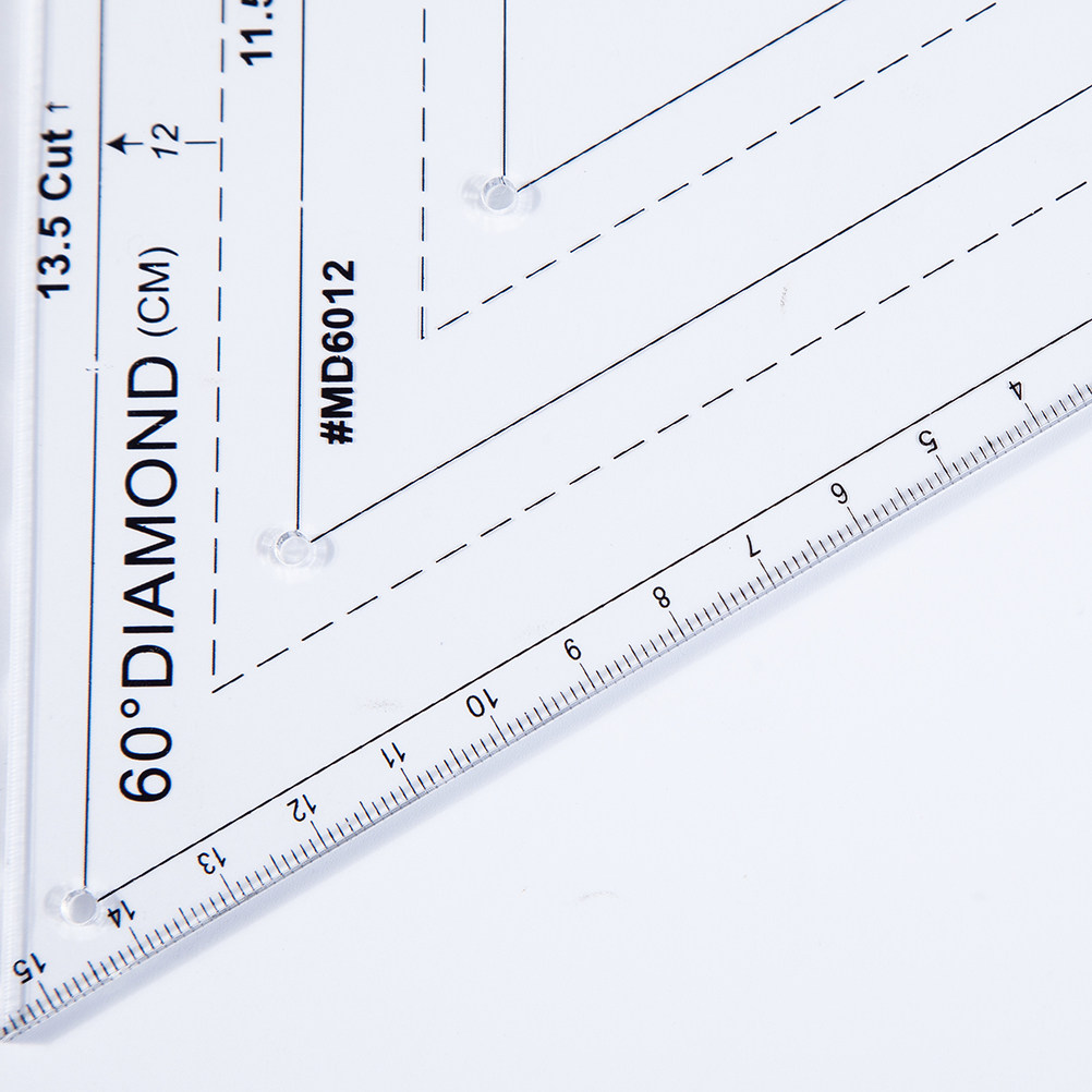 Embroidery Quilting - Righello per quilting in acrilico trasparente