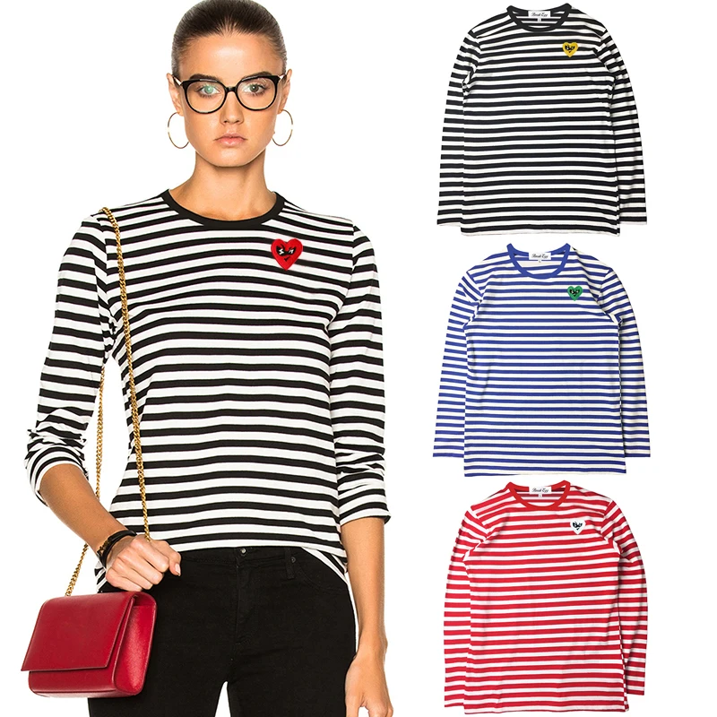 Embroidery Viewer - Break Egg T-shirt a righe da