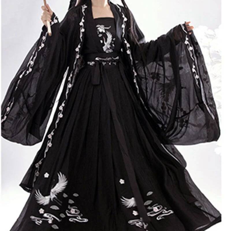 Embroidery Cotton Shirt - Cinese antico Hanfu Industria pesante delle