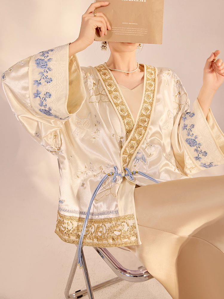 Embroidery Jacket - Giacca Larga di Lusso con Ricamo