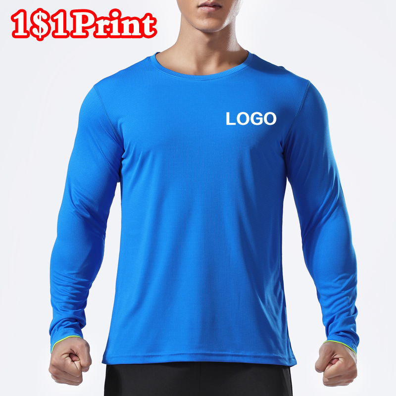 Embroidery Uniforms - T-shirt sportiva a maniche lunghe ad