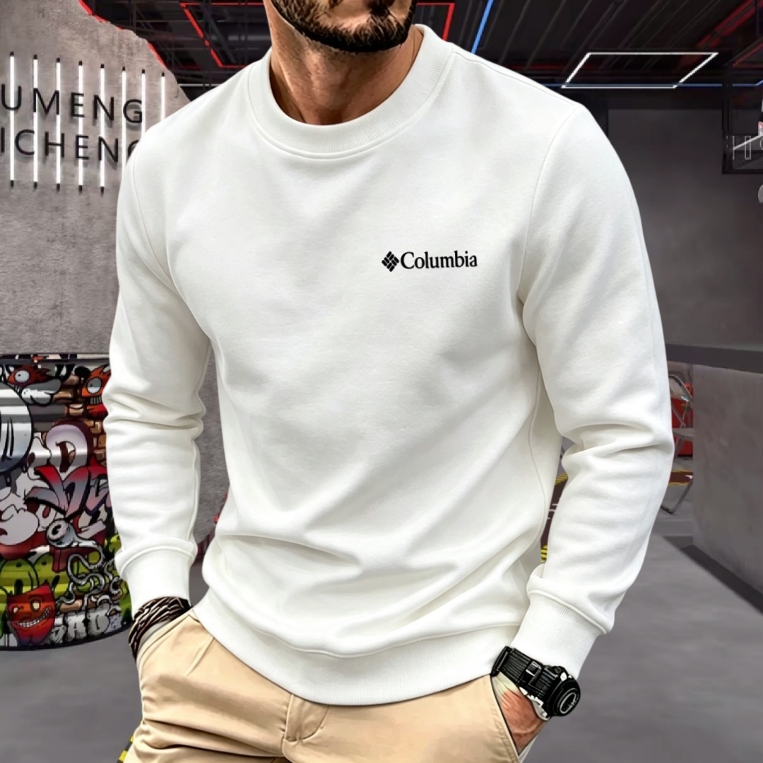 Embroidery Cotton Shirt - Polo a maniche lunghe da uomo