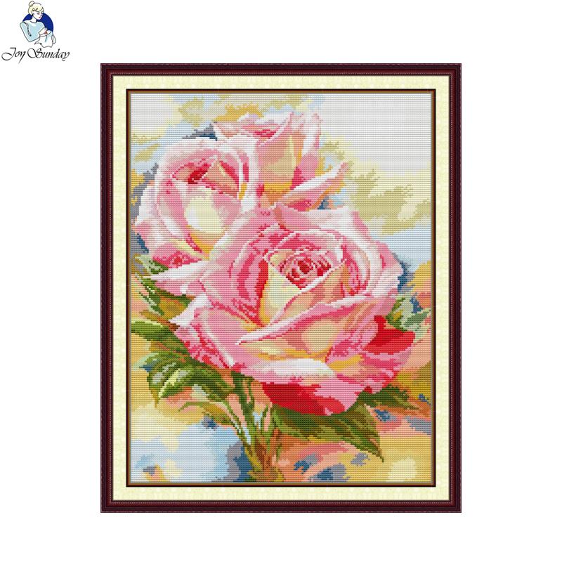 Embroidery Rose Stitch - Joy Sunday Kit punto croce fai