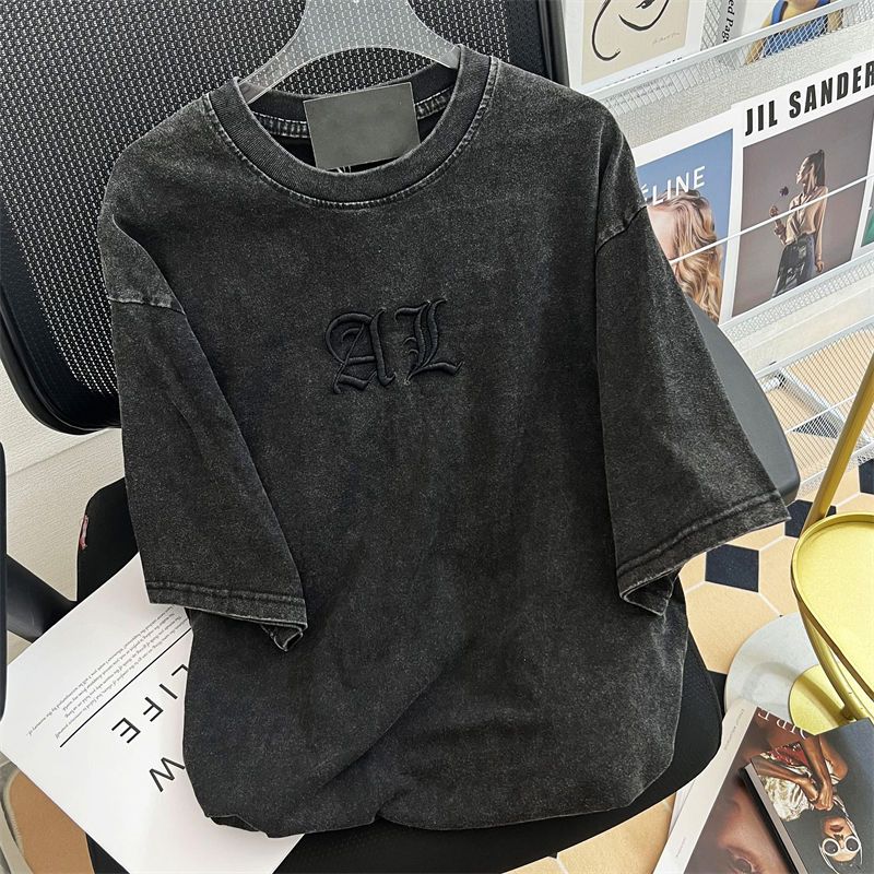 Embroidery Cotton Shirt - T-shirt da donna Vintage Art Classic