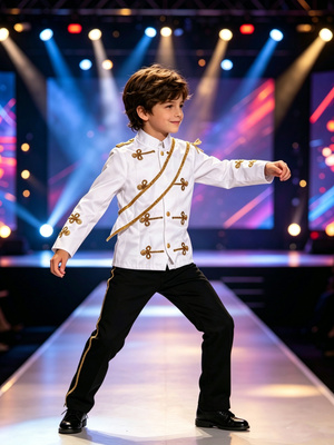 Embroidery Uniforms - Abito uniforme reale da ragazzo con