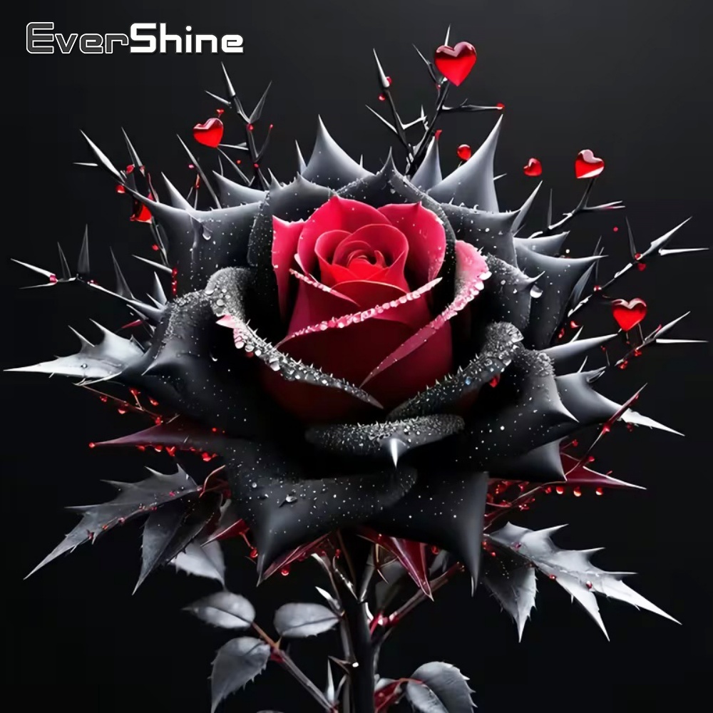 Embroidery Rose Stitch - Evershine Pittura Diamante Fiore di Rosa