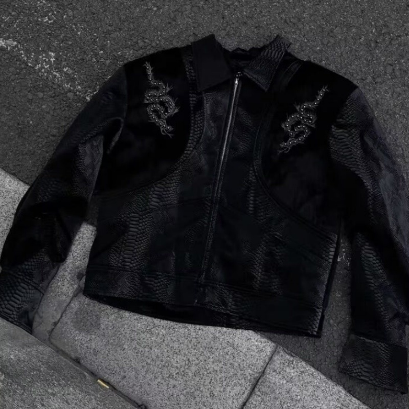 Giacca Nera da Uomo con Stampa - Embroidery Jacket recensione e prezzo