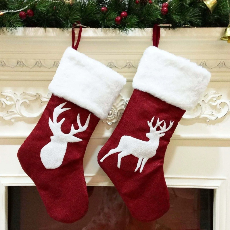 Calza rossa di Babbo Natale Al - Embroidery Xmas Stocking recensione e prezzo