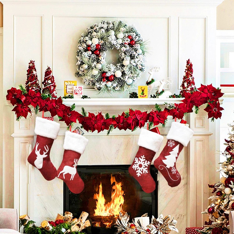 Calza rossa di Babbo Natale Al - Embroidery Xmas Stocking recensione e prezzo