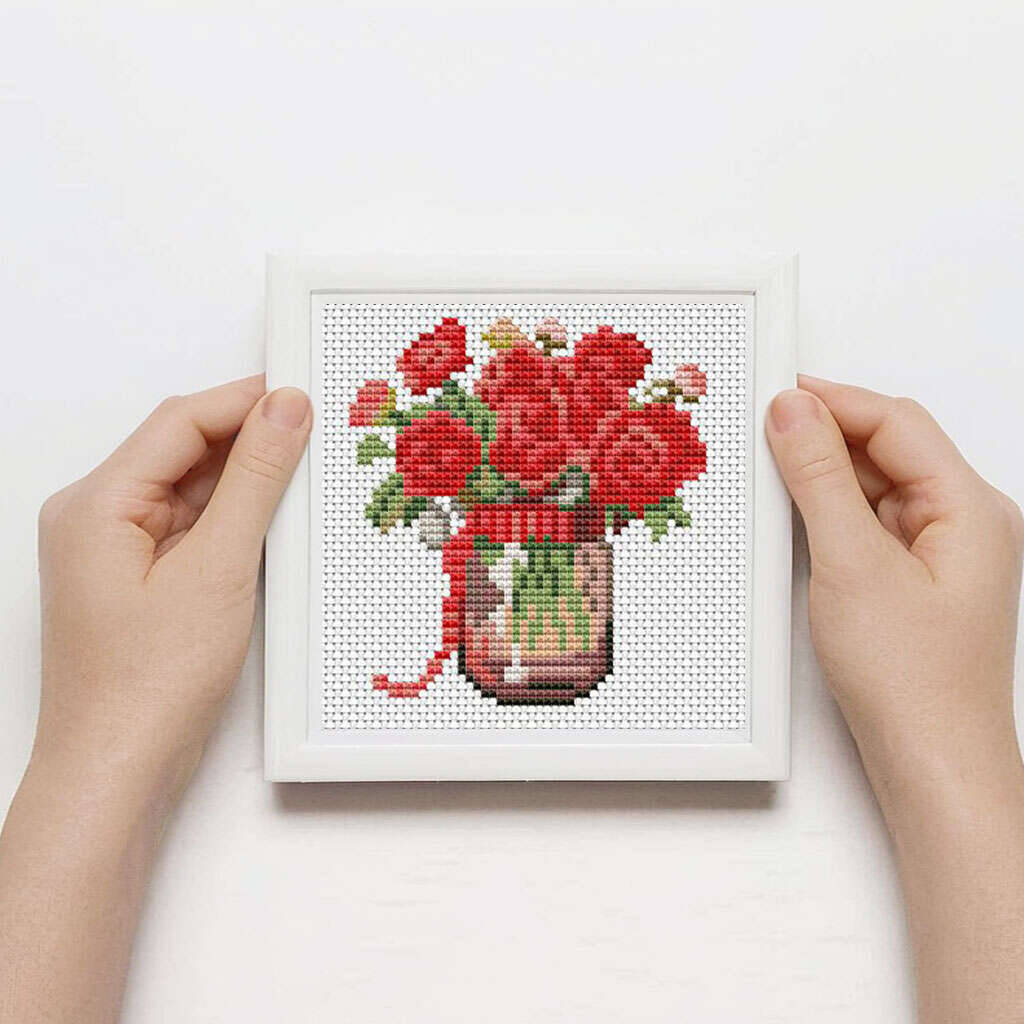 12 pezzi rosa punto croce 11 c - Embroidery Rose Stitch recensione e prezzo