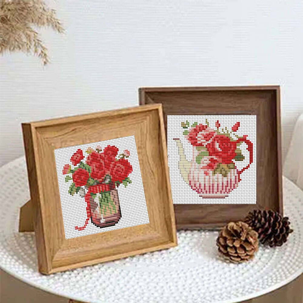 12 pezzi rosa punto croce 11 c - Embroidery Rose Stitch recensione e prezzo