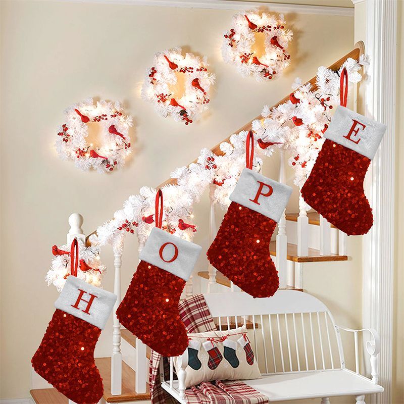 Calza di Natale rossa con pail - Embroidery Xmas Stocking recensione e prezzo