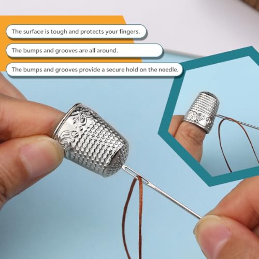 ZMAAGG Set di 4 Ditali in Meta - Embroidery Quilting recensione e prezzo