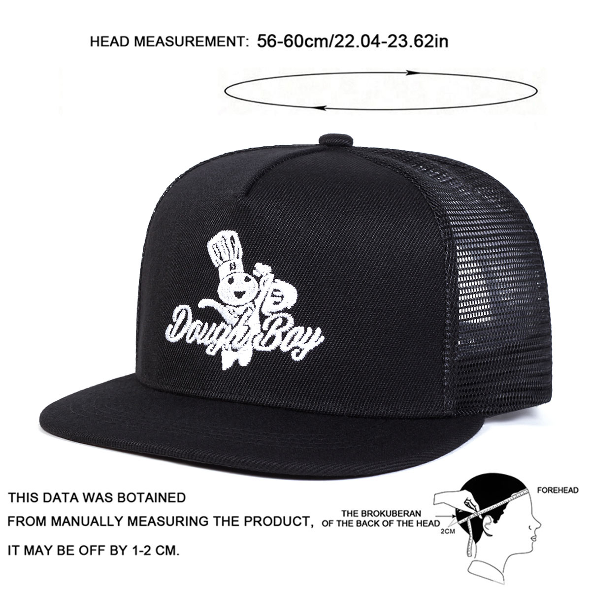 Cappelli a rete hip-hop con ri - Embroidery Font recensione e prezzo