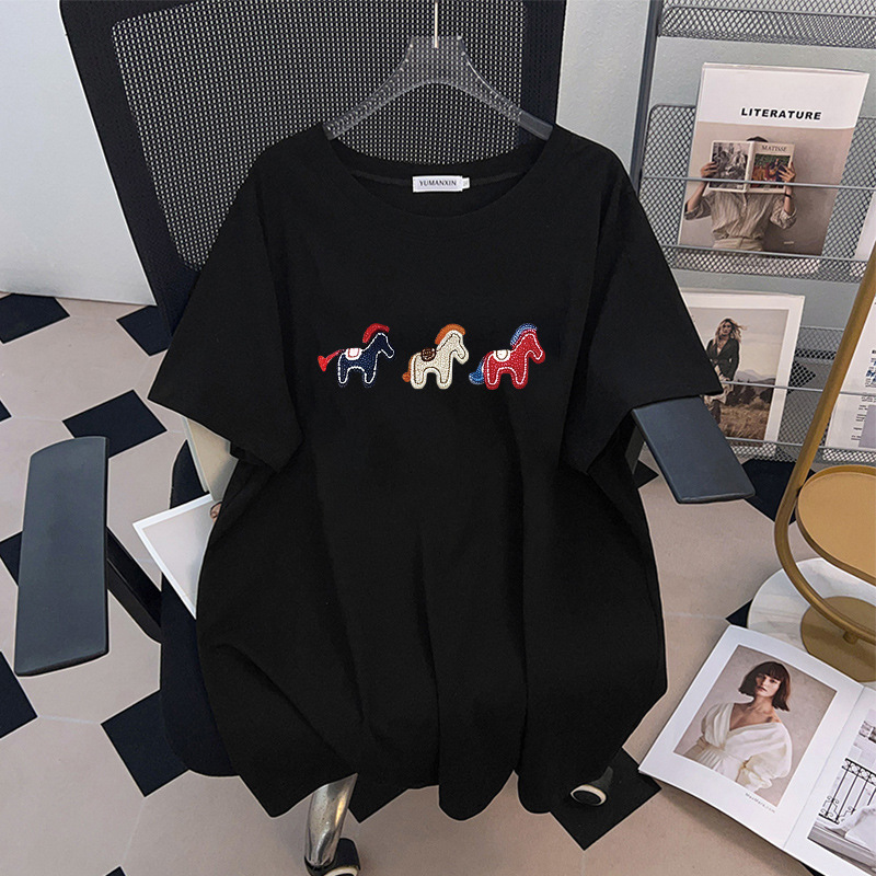T-shirt Ricamata con Pony da D - Embroidery Cotton Shirt recensione e prezzo