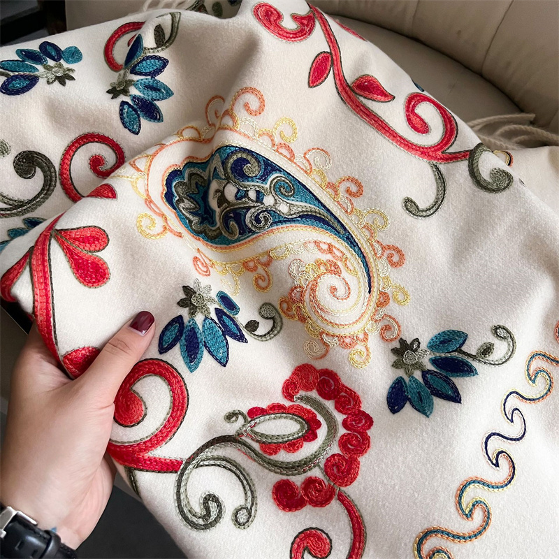 2024 moda sciarpa inverno scia - Embroidery Pashmina recensione e prezzo