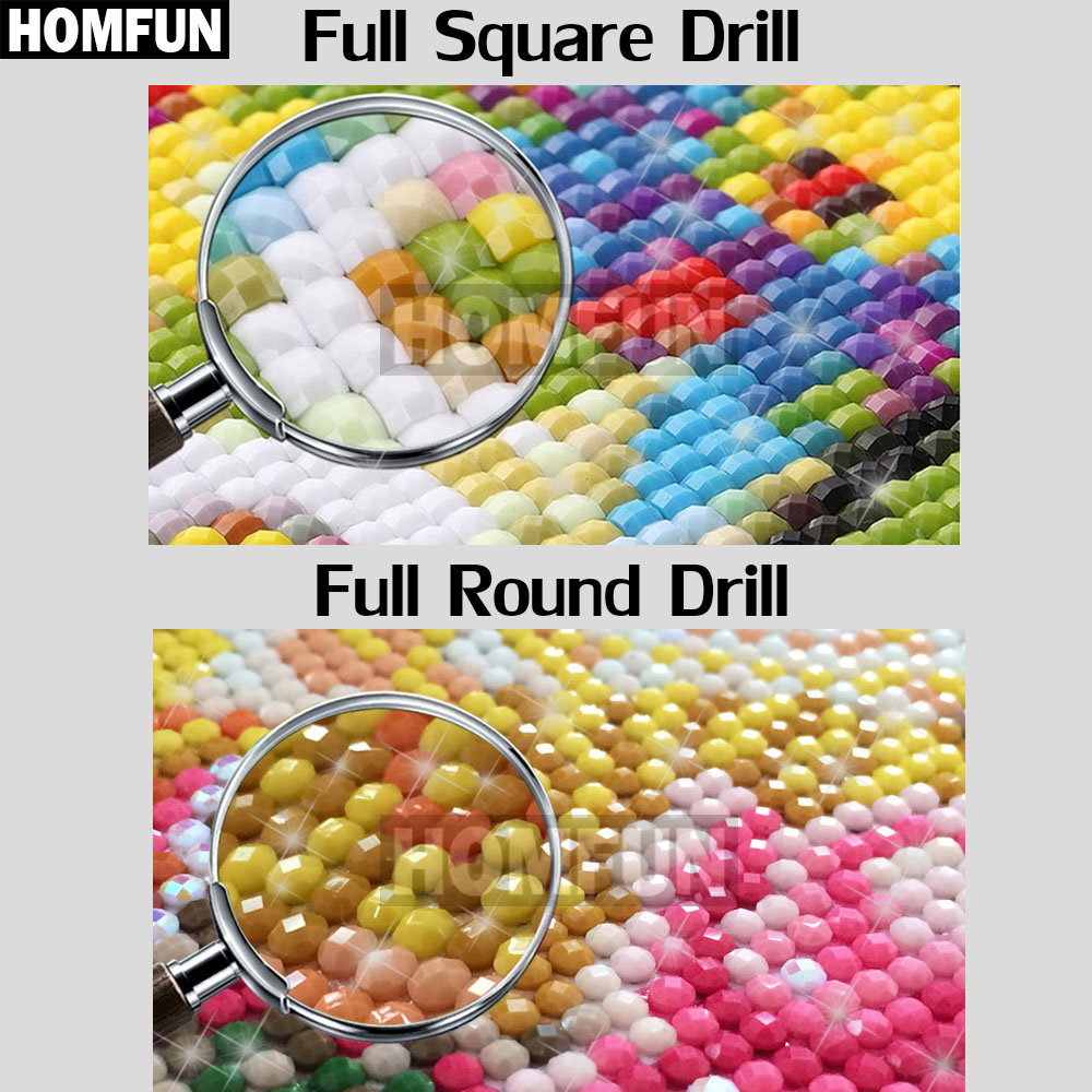 HOMFUN 5D Diamante Ricamo Kit  - Embroidery Rose Stitch recensione e prezzo