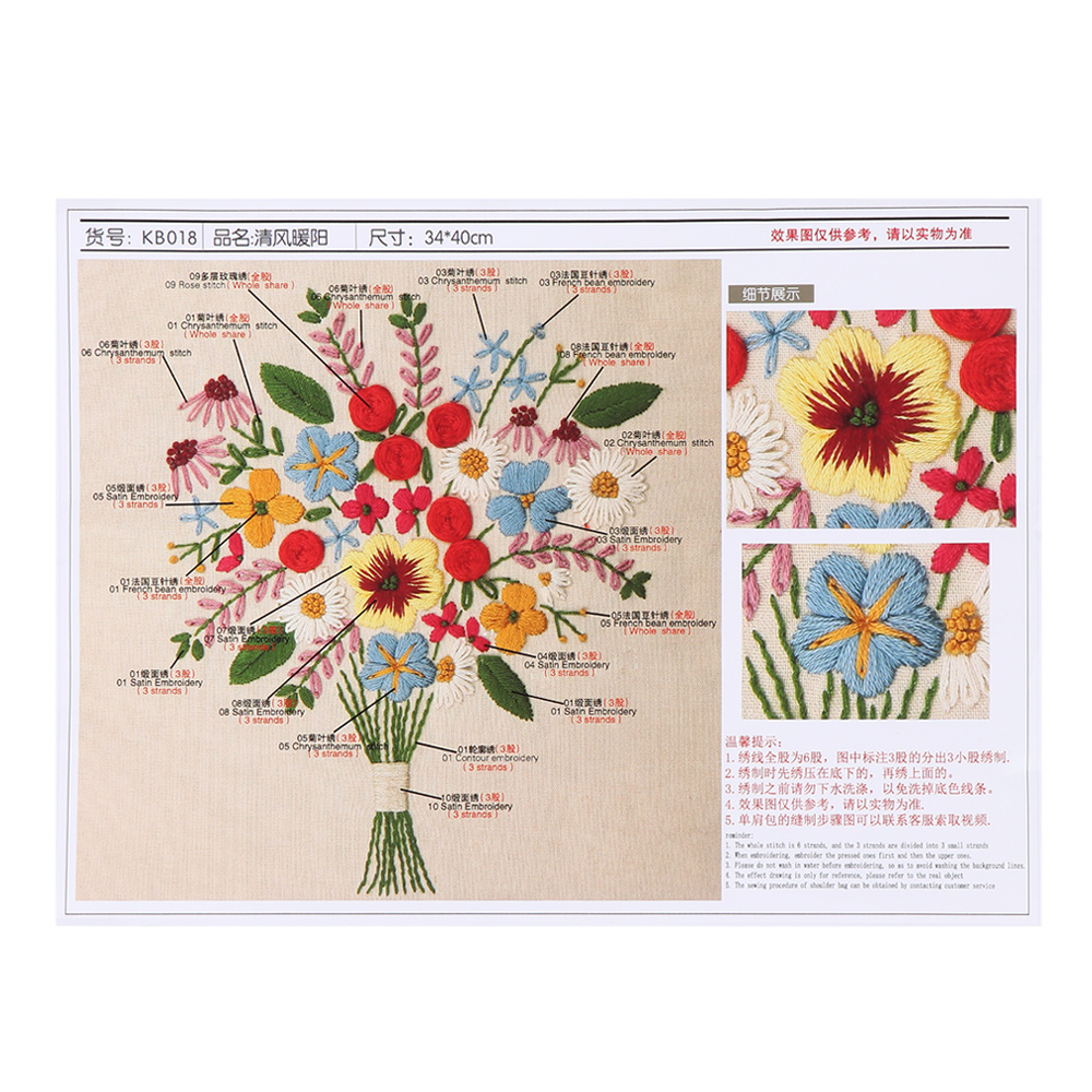 1Set Kit da ricamo fai-da-te c - Embroidery Pashmina recensione e prezzo