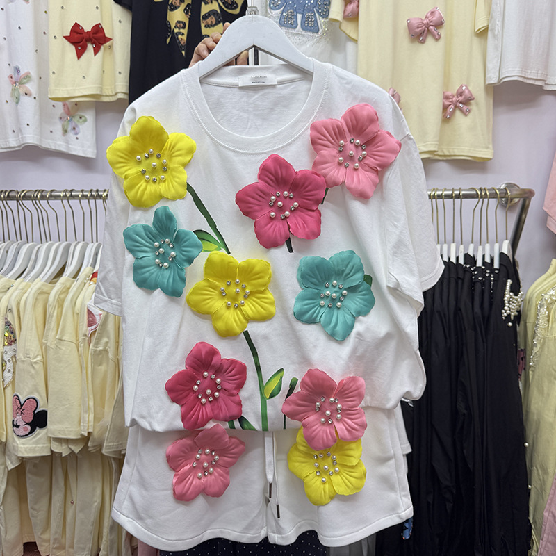 T-shirt estiva colorata con fi - Embroidery Cotton Shirt recensione e prezzo