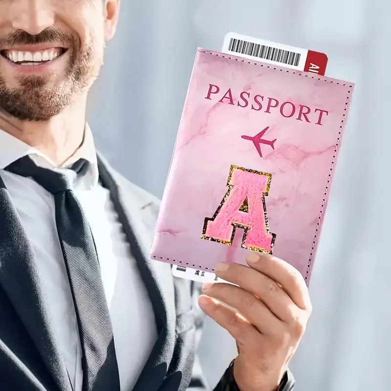 Porta Passaporto in Pelle PU R - Embroidery Font recensione e prezzo