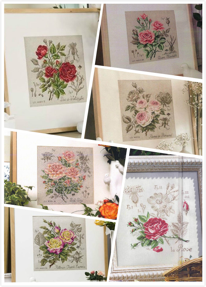 Set punto croce rosa serie Dfe - Embroidery Rose Stitch recensione e prezzo