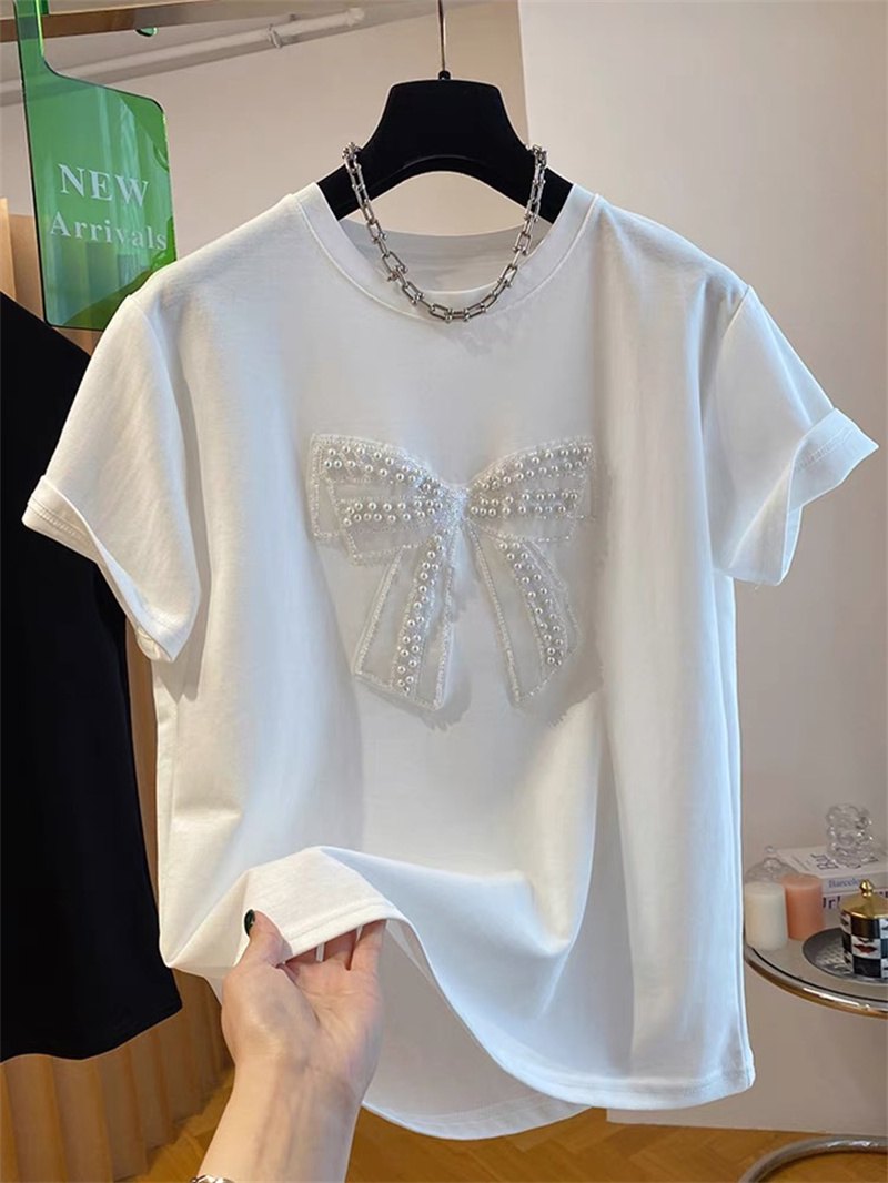   T-shirt a maniche corte con  - Embroidery Cotton Shirt recensione e prezzo