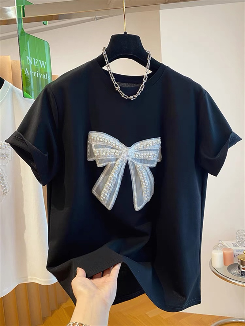   T-shirt a maniche corte con  - Embroidery Cotton Shirt recensione e prezzo